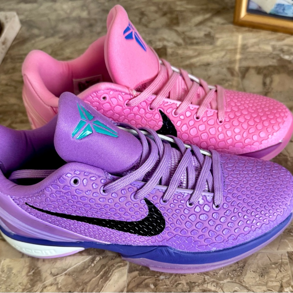 Nike Zoom Kobe 6 Protro Cotton Candy Shoes in Pink and Purple